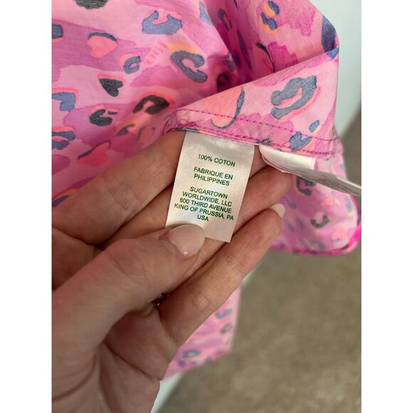 Lilly Pulitzer Women’s Dress Juney Elbow Sleeve Cotton Midi - Picture 5 of 7